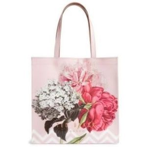 NWT Ted Baker London Emelcon Palace Gardens Large Icon Tote Bag Dusty Pink